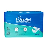 Pañal Prudential Confort Talla G - Bolsa 20 UN